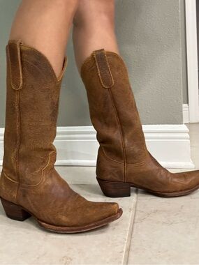 Old Gringo Women's Tan Leather Western Boots - Classic Cowgirl Style